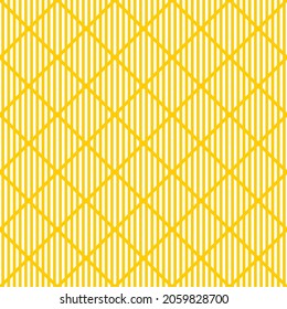 Seamless pattern of striped rhombuses. Geometric orange background.