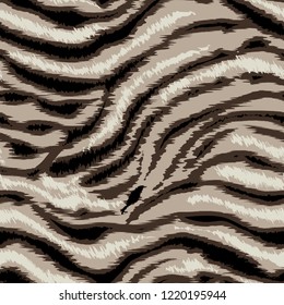 Seamless pattern striped skin of a tiger, zebra.