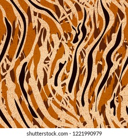 Seamless pattern striped skin of a tiger.