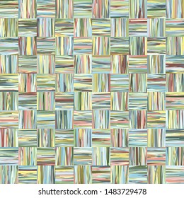 Seamless pattern. Striped squares resembling parquet elements. Non repeating elements. Suitable for flooring.