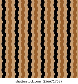 seamless pattern with stripes bold lines wavy bands distressed texture for fabric surface design packaging vector illustration