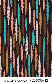 Seamless pattern with stripes. Colorful hand drawn texture.