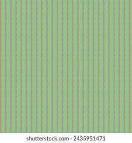 Seamless pattern with stripes, green fabric texture background, coral, teal, wallpaper