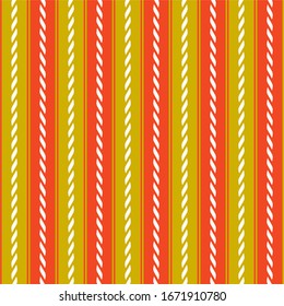 Seamless pattern with stripes and ropes. Vector illustration.