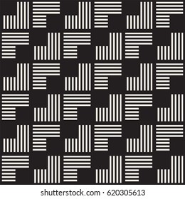 Seamless pattern with stripes. Vector abstract background. Stylish geometric lattice structure.
