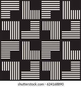 Seamless pattern with stripes. Vector abstract background. Stylish geometric lattice structure.