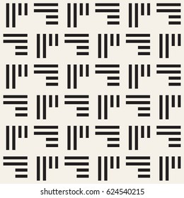 Seamless pattern with stripes. Vector abstract background. Stylish geometric lattice structure.