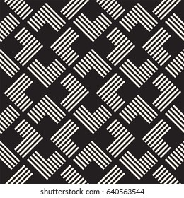 Seamless pattern with stripes. Vector abstract background. Stylish geometric lattice structure.