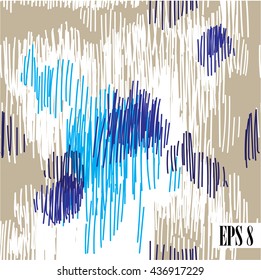 
Seamless pattern with strokes . Hatch , freehand drawing . Stylish abstract background .