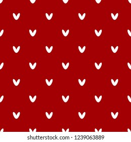 Seamless pattern with strokes, knitting, stitches on red background. vector flat Christmas ornament. winter knitted, crocheted texture
