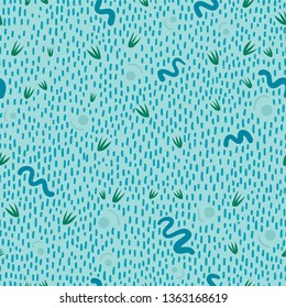 seamless pattern with strokes and shapes memphis for home decoration, sheets, wrapping paper, stationery, nursery wallpapers, tea towels, clothing, swimwear