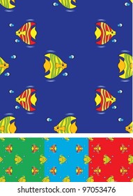 Seamless pattern, structure with children of the sea. Vector(EPS8), seamless, all part(object) closed, possibility to edit,