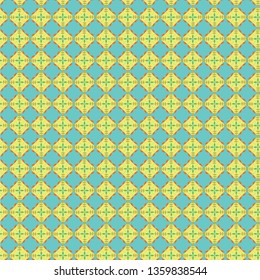 Seamless pattern. Study pattern with blue background. Modern and classic patterns. For textile, factory and interior design. Vector.