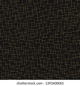 Seamless pattern. Style art deco. Repeating golden texture with randomly disposed lines. Stylish print endless pattern. Luxury golden design. Gatsby background for web, wallpaper, fabric, textile
