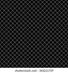 Seamless pattern in the style of the cell Gingham at an angle, in black and gray.