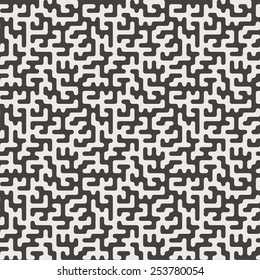 Seamless pattern. Stylish abstract texture with randomly curved shapes. Camouflage.