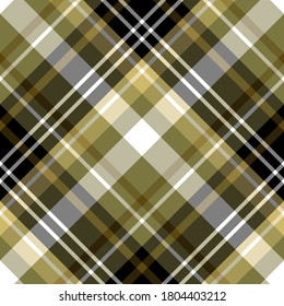 Nahtlose Muster in den Farben Beige, Schwarz und Weiß für Plaid, Stoff, Textilien, Kleidung, Tischdecken und andere Dinge. Vektorbild. 2