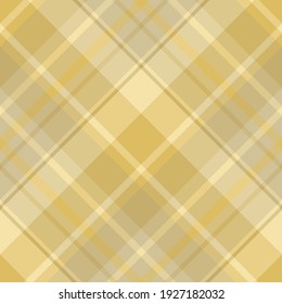 Seamless pattern in stylish beige and yellow colors for plaid, fabric, textile, clothes, tablecloth and other things. Vector image. 2