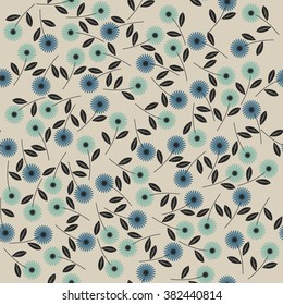 Seamless pattern with stylish chamomile flowers can be used for design fabric, greeting cards, covers, kids clothing, linen, tile and more creative ideas.