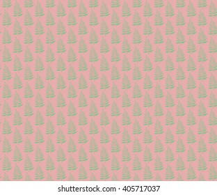 Seamless pattern with stylish fern leaves. Graphically natural print. Repeating texture