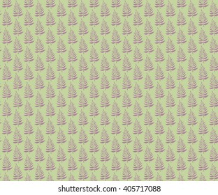 Seamless pattern with stylish fern leaves. Graphically natural print. Repeating texture