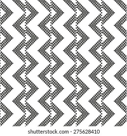 Seamless pattern. Stylish geometric texture in the form of waves. Repeating  lines. 