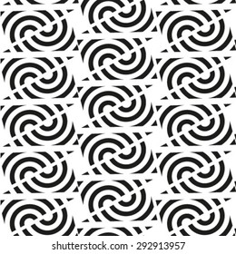 Seamless pattern. Stylish geometric texture in the form of waves. Repeating lines.