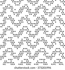 Seamless pattern. Stylish geometric texture in the form of waves. Repeating lines.