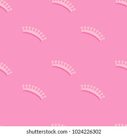 Seamless pattern with stylish little crowns