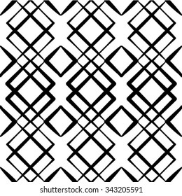 Seamless pattern. Stylish modern geometric texture. Repeating polygonal shapes, lines, rhombuses.