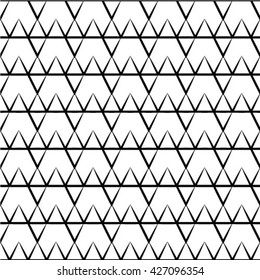 Seamless pattern. Stylish modern geometric texture. Repeating polygonal shapes, lines, rhombuses.