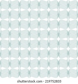 Seamless pattern. Stylish monochrome ornament. Geometric linear background. Vector repeating texture