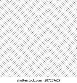 Seamless pattern. Stylish original texture. Pattern with regularly repeating geometric shapes, dots, zigzags, dotted lines. Monochrome. Backdrop. Web. Vector illustration