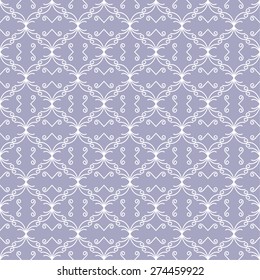 Seamless pattern. Stylish ornamental texture. Repeating monogram lines, spiral elements, circular elements. Backdrop. Web. Vector element of graphic design for your project