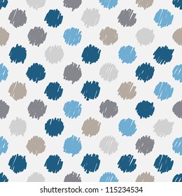 Seamless pattern, stylish polka dot texture