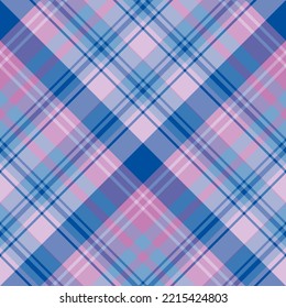 Seamless pattern in stylish purple and blue colors for plaid, fabric, textile, clothes, tablecloth and other things. Vector image. 2