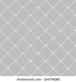 Seamless pattern. Stylish texture with repeating geometric shapes. Circles, rhombus, dots. Monochrome. Backdrop. Web. Vector illustration