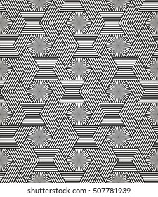 Seamless  pattern. Stylish texture with repeating light and dark straight lines.