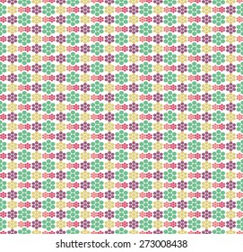 Seamless pattern. Stylish texture with stripes from circles.
