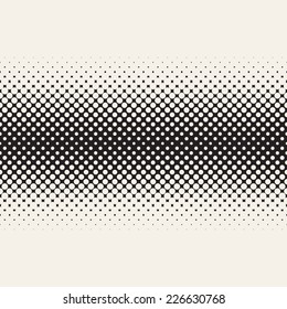 Seamless pattern. Stylish texture with structure from circles. Traditional monochrome halftone 