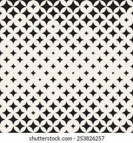 Seamless pattern. Stylish texture. structure from unequal sized stars. Geometric elements with different size which changes towards the center.