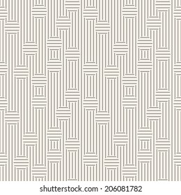 Seamless pattern. Stylish texture with vertical striped circles. Vector repeating background