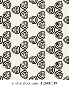 Seamless pattern. Stylish texture with volume elements. Vector repeating background