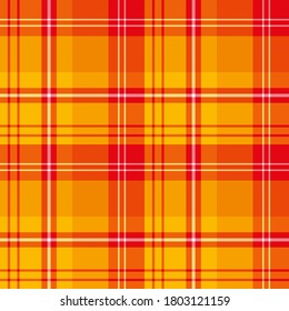 Patrón inmaculado en elegantes tonos amarillos, naranjas y rojos cálidos para machacar, tela, textiles, ropa, manteles y otras cosas. Imagen vectorial. 
