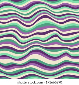 Seamless pattern. Stylish wavy background. Vector illustration