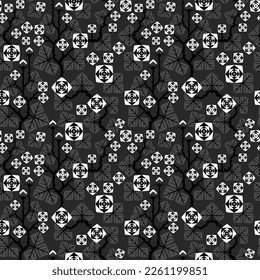 seamless pattern stylized climbing roses