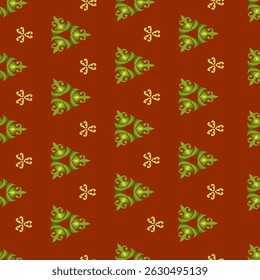 Seamless pattern with a stylized design. For coloring fabrics, wrapping paper, wallpaper and much more.
