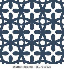 Seamless pattern with stylized ethnic pattern. Hand-drawn illustration. Vector