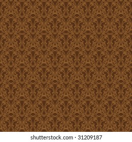 seamless pattern with stylized flora