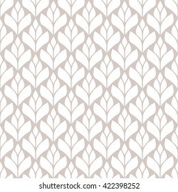 Seamless pattern. Stylized floral modern ornament. Geometric subtle background. Vector repeating texture with petalls.